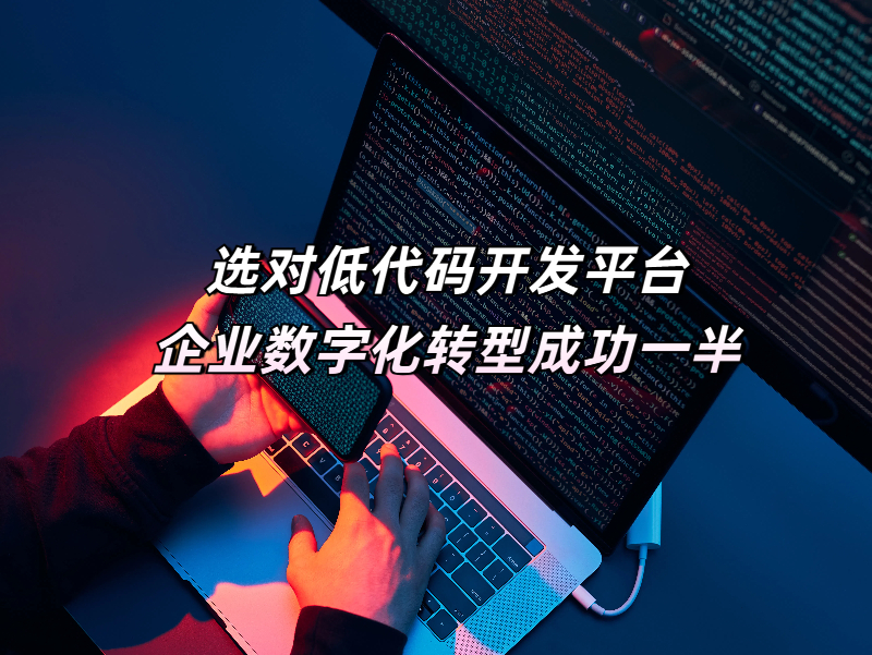 选对低代码开发平台，企业数字化转型成功一半